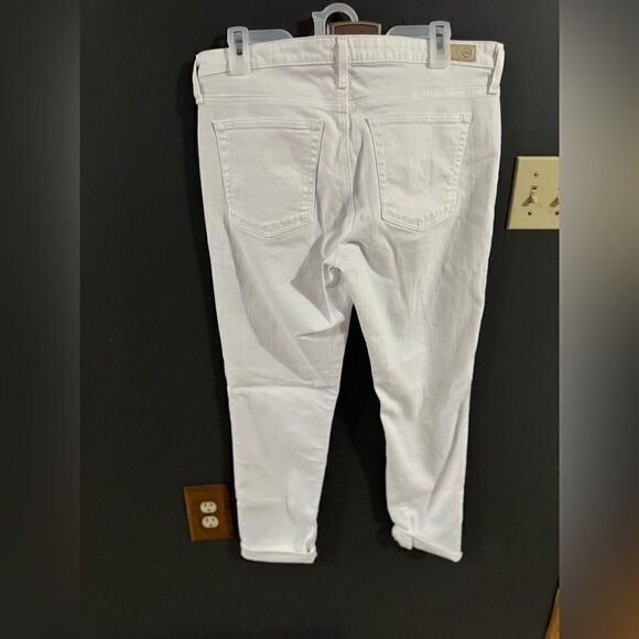 AG Goldschmied The Prima Ankle Cigarette Ankle White Women's Size 31 Regular - Picture 8 of 11